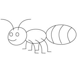 Раскраска: муравей (Животные) #6941 - Бесплатные раскраски для печати