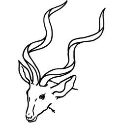 Раскраска: антилопа (Животные) #22590 - Бесплатные раскраски для печати