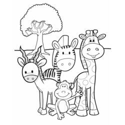 Раскраска: антилопа (Животные) #22654 - Бесплатные раскраски для печати