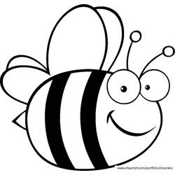Раскраска: пчела (Животные) #106 - Бесплатные раскраски для печати