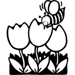 Раскраска: пчела (Животные) #107 - Бесплатные раскраски для печати