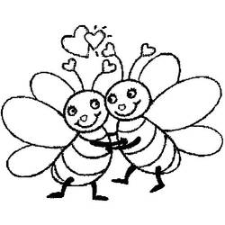 Раскраска: пчела (Животные) #109 - Бесплатные раскраски для печати