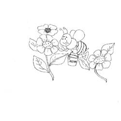 Раскраска: пчела (Животные) #110 - Бесплатные раскраски для печати