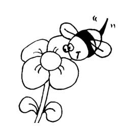 Раскраска: пчела (Животные) #140 - Бесплатные раскраски для печати