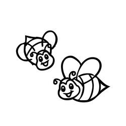 Раскраска: пчела (Животные) #164 - Бесплатные раскраски для печати