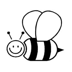 Раскраска: пчела (Животные) #74 - Бесплатные раскраски для печати