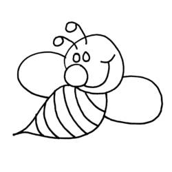 Раскраска: пчела (Животные) #78 - Бесплатные раскраски для печати