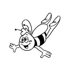Раскраска: пчела (Животные) #80 - Бесплатные раскраски для печати