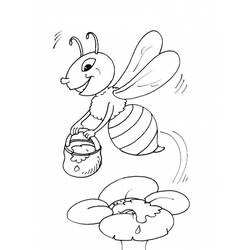 Раскраска: пчела (Животные) #84 - Бесплатные раскраски для печати