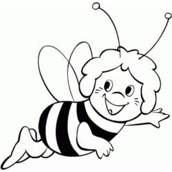 Раскраска: пчела (Животные) #89 - Бесплатные раскраски для печати
