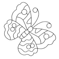 Раскраска: бабочка (Животные) #15670 - Бесплатные раскраски для печати