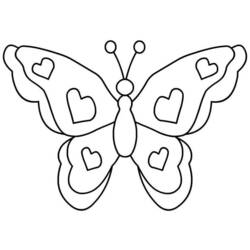 Раскраска: бабочка (Животные) #15671 - Бесплатные раскраски для печати