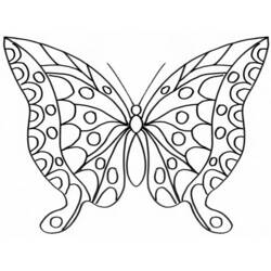 Раскраска: бабочка (Животные) #15677 - Бесплатные раскраски для печати