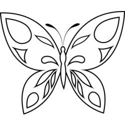 Раскраска: бабочка (Животные) #15696 - Бесплатные раскраски для печати