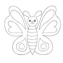 Раскраска: бабочка (Животные) #15727 - Бесплатные раскраски для печати