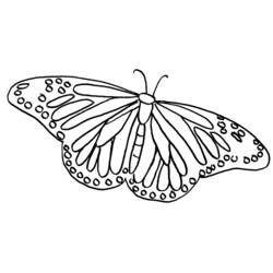 Раскраска: бабочка (Животные) #15785 - Бесплатные раскраски для печати
