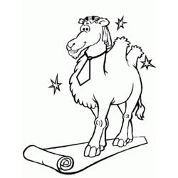 Раскраска: верблюд (Животные) #1695 - Бесплатные раскраски для печати