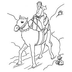 Раскраска: верблюд (Животные) #1709 - Бесплатные раскраски для печати
