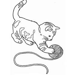 Раскраска: кот (Животные) #1768 - Бесплатные раскраски для печати