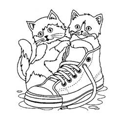 Раскраска: кот (Животные) #1779 - Бесплатные раскраски для печати