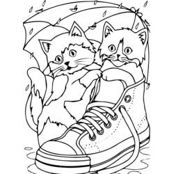 Раскраска: кот (Животные) #1800 - Бесплатные раскраски для печати