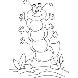 Раскраска: гусеница (Животные) #18247 - Бесплатные раскраски для печати