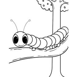 Раскраска: гусеница (Животные) #18259 - Бесплатные раскраски для печати