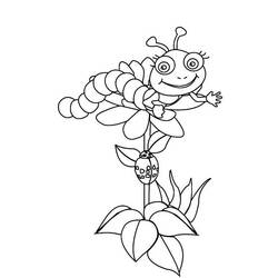 Раскраска: гусеница (Животные) #18296 - Бесплатные раскраски для печати