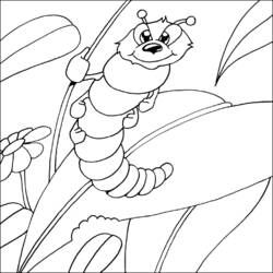 Раскраска: гусеница (Животные) #18367 - Бесплатные раскраски для печати