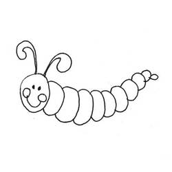Раскраска: гусеница (Животные) #18416 - Бесплатные раскраски для печати