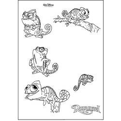 Раскраска: хамелеон (Животные) #1429 - Бесплатные раскраски для печати