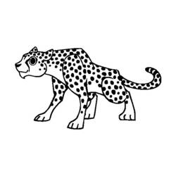 Раскраска: гепард (Животные) #7892 - Бесплатные раскраски для печати