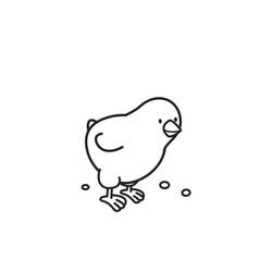 Раскраска: цыпленок (Животные) #15329 - Бесплатные раскраски для печати
