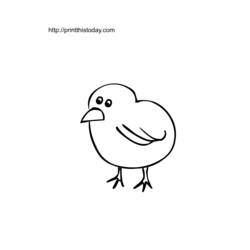 Раскраска: цыпленок (Животные) #15337 - Бесплатные раскраски для печати