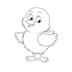 Раскраска: цыпленок (Животные) #15347 - Бесплатные раскраски для печати