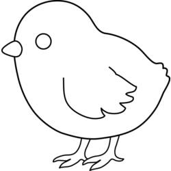 Раскраска: цыпленок (Животные) #15350 - Бесплатные раскраски для печати