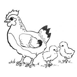 Раскраска: цыпленок (Животные) #15352 - Бесплатные раскраски для печати
