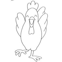 Раскраска: цыпленок (Животные) #15379 - Бесплатные раскраски для печати
