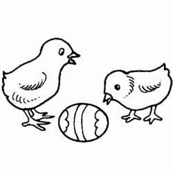Раскраска: цыпленок (Животные) #15380 - Бесплатные раскраски для печати