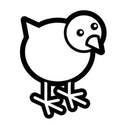 Раскраска: цыпленок (Животные) #15387 - Бесплатные раскраски для печати