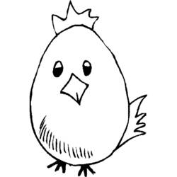 Раскраска: цыпленок (Животные) #15399 - Бесплатные раскраски для печати