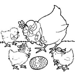 Раскраска: цыпленок (Животные) #15408 - Бесплатные раскраски для печати