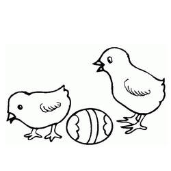 Раскраска: цыпленок (Животные) #15416 - Бесплатные раскраски для печати