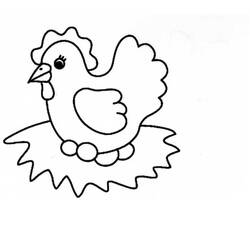 Раскраска: курица (Животные) #17241 - Бесплатные раскраски для печати