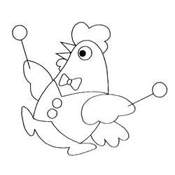 Раскраска: курица (Животные) #17245 - Бесплатные раскраски для печати