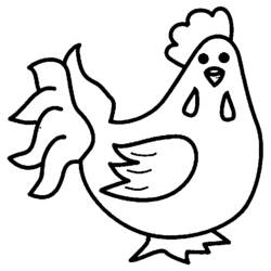 Раскраска: курица (Животные) #17247 - Бесплатные раскраски для печати
