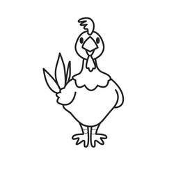 Раскраска: курица (Животные) #17252 - Бесплатные раскраски для печати