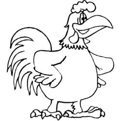 Раскраска: курица (Животные) #17276 - Бесплатные раскраски для печати