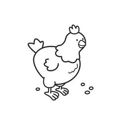 Раскраска: курица (Животные) #17279 - Бесплатные раскраски для печати