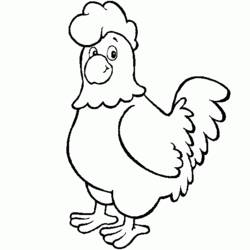 Раскраска: курица (Животные) #17289 - Бесплатные раскраски для печати